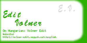 edit volner business card